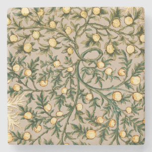 William Morris Floral Fruit Garden Blume Classic Steinuntersetzer