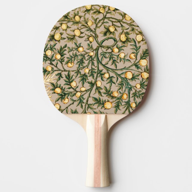 William Morris Floral Fruit Garden Blume Classic Tischtennis Schläger (Vorderseite)