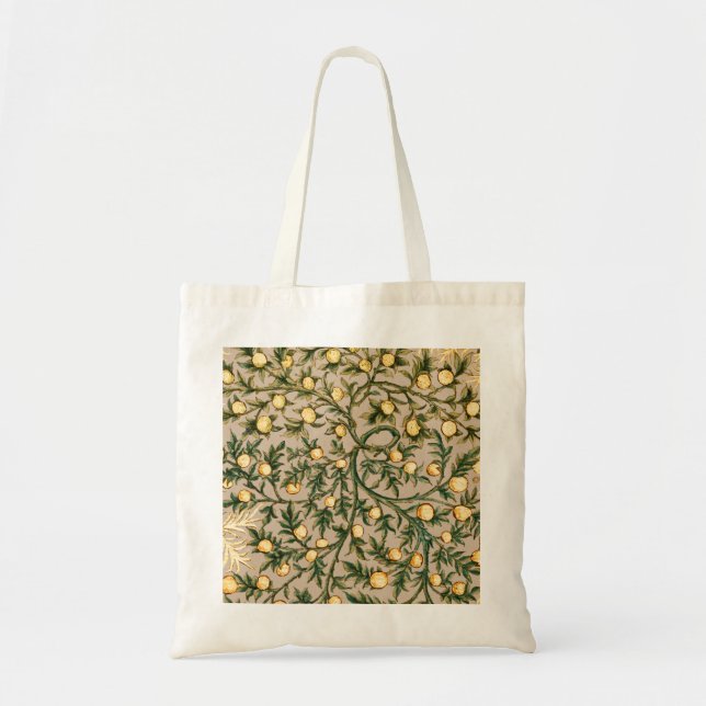 William Morris Floral Fruit Garden Blume Classic Tragetasche (Vorne)