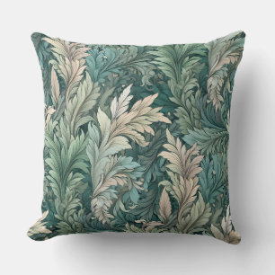 William Morris Floral Gemustert Kissen