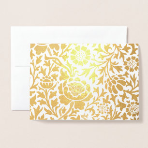 William Morris FLORAL GOLD Foil Card Folienkarte