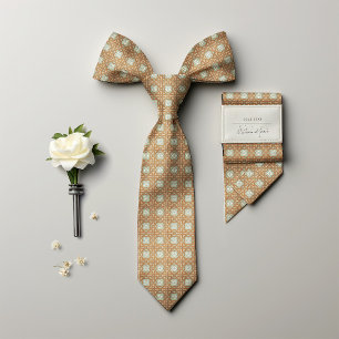 William Morris Floral Golden Star Men Krawatte