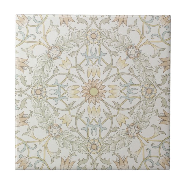 William Morris Floral Keramik Tile Fliese (Vorderseite)