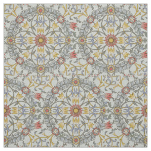 William Morris Floral Kreis Blumenillustration Stoff