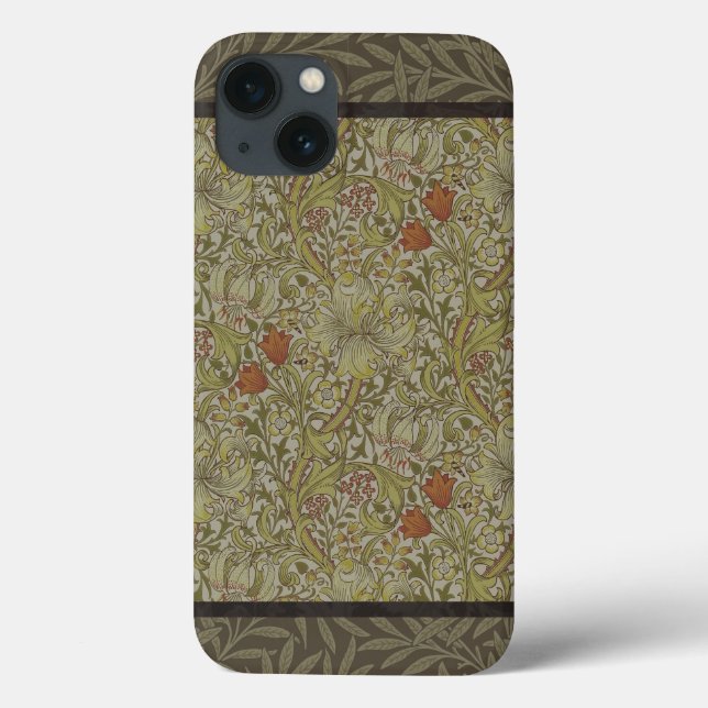 William Morris Floral lila willow art print design Case-Mate iPhone Hülle (Rückseite)