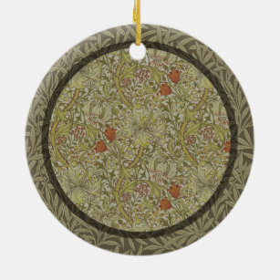 William Morris Floral lila willow art print design Keramik Ornament