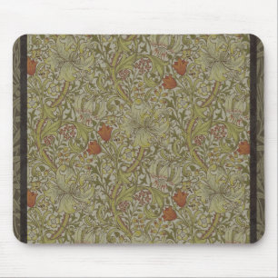 William Morris Floral lila willow art print design Mousepad