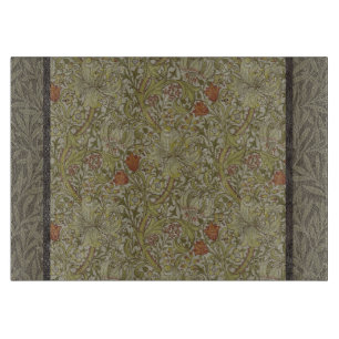 William Morris Floral lila willow art print design Schneidebrett