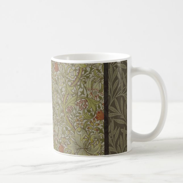 William Morris Floral lila willow art print design Tasse (Rechts)