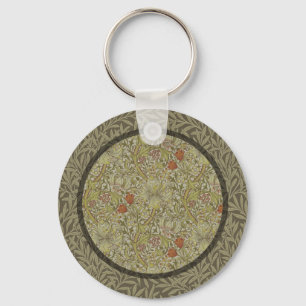 William Morris Floral Lilie Weiden Kunst druck Des Schlüsselanhänger