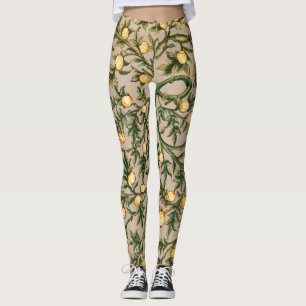 William Morris Floral Obstgarten-Blume Klassiker Leggings
