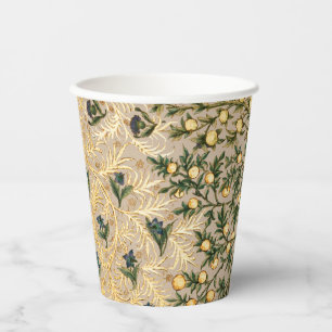 William Morris Floral Obstgarten-Blume Klassiker Pappbecher