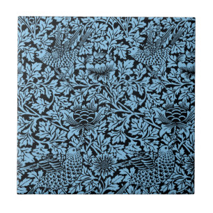 William Morris Floral Pattern Bird Anenome Fliese