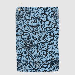 William Morris Floral Pattern Bird Anenome Golfhandtuch