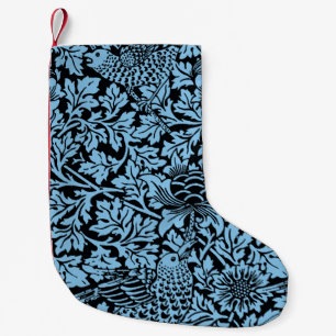 William Morris Floral Pattern Bird Anenome Kleiner Weihnachtsstrumpf