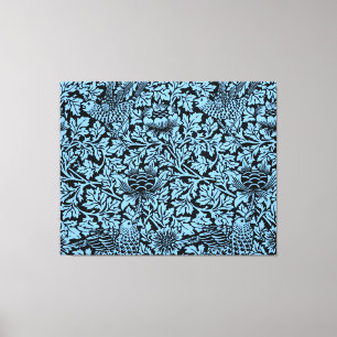 William Morris Floral Pattern Bird Anenome Leinwanddruck