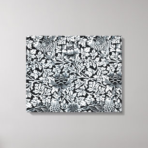 William Morris Floral Pattern Bird Anenome Leinwanddruck