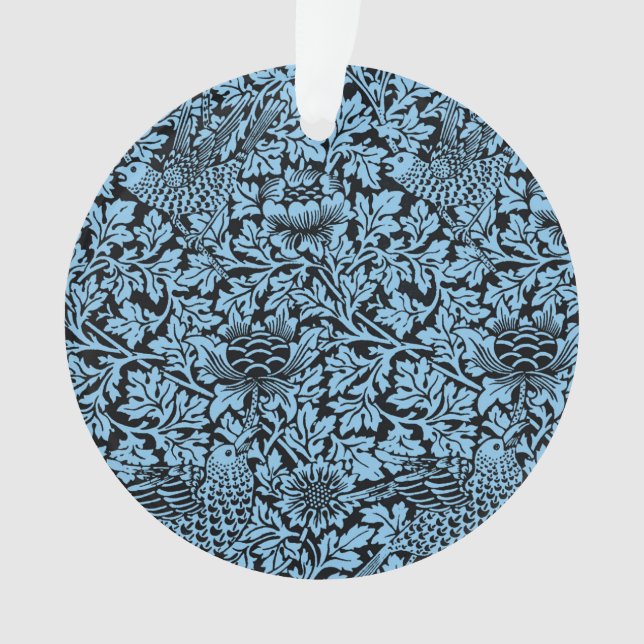 William Morris Floral Pattern Bird Anenome Ornament (Vorderseite)