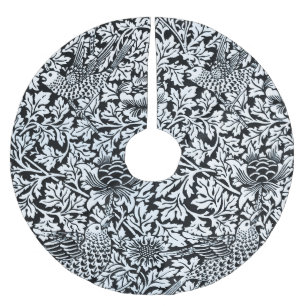 William Morris Floral Pattern Bird Anenome Polyester Weihnachtsbaumdecke