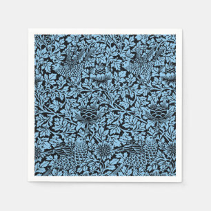 William Morris Floral Pattern Bird Anenome Serviette