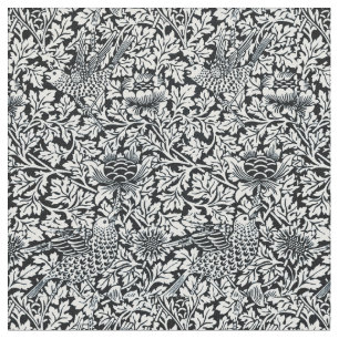 William Morris Floral Pattern Bird Anenome Stoff