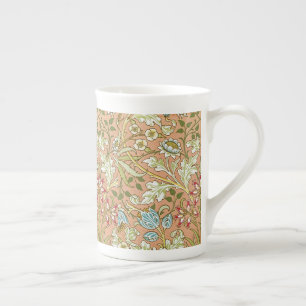 William Morris Floral Pattern Blume Pink Blue Prozellantasse