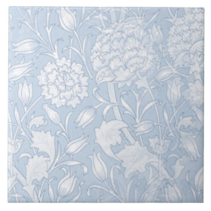 William Morris Floral Pattern in Blue Fliese