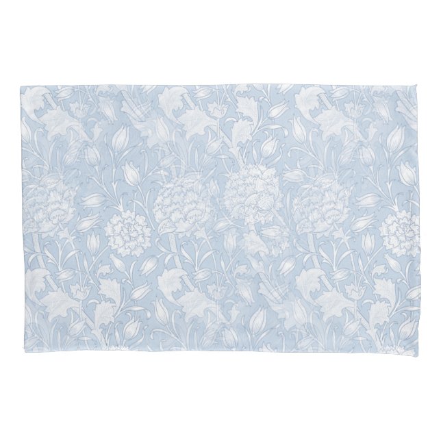 William Morris Floral Pattern in Blue Kissenbezug (Vorderseite)