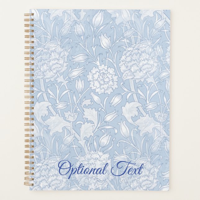 William Morris Floral Pattern in Blue Planer (Vorderseite)