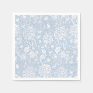 William Morris Floral Pattern in Blue Serviette