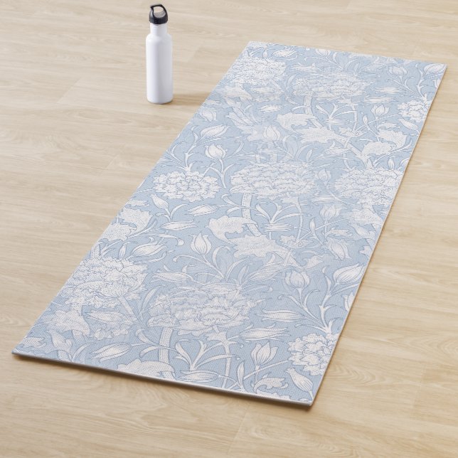William Morris floral Pattern in Blue Yoga Mat Yogamatte (Beispiel)