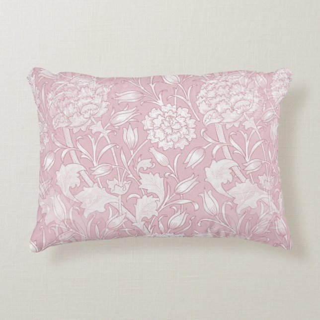 William Morris Floral Pattern in Pink Dekokissen (Vorderseite)