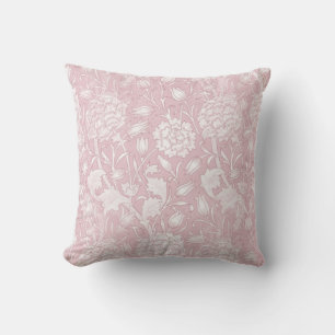 William Morris Floral Pattern in Pink Kissen