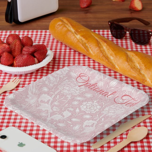 William Morris floral Pattern in Pink Paper Teller (Picknick)