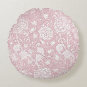 William Morris Floral Pattern in Pink Rundes Kissen