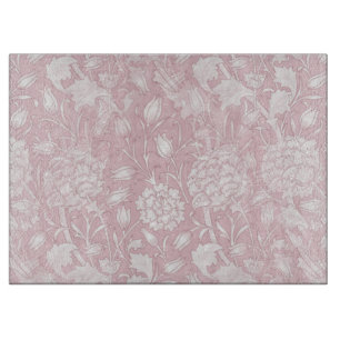 William Morris Floral Pattern in Pink Schneidebrett