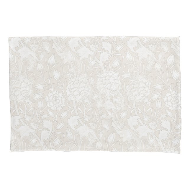 William Morris Floral Pattern in Sepia  Kissenbezug (Vorderseite)