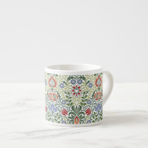 William Morris Floral Persisch Vintage-Muster Espressotasse