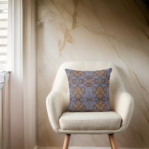 William * Morris Floral St James Blue Brown Peach Kissen