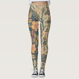 William Morris FLORAL TEXTILE DESIGS LEGGINGS