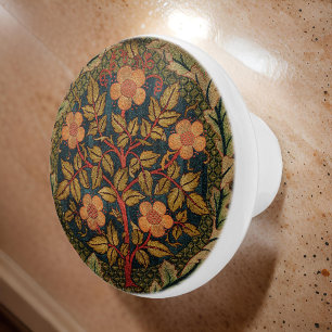 William * Morris Floral Tree Wreath Keramikknauf