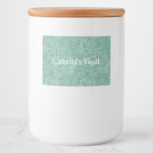 William Morris Floral Wallpaper Lebensmitteletikett (Vorderseite)