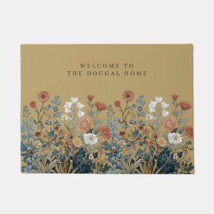 William Morris Floral Wildflower Vintage Floral Fußmatte