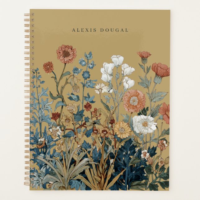 William Morris Floral Wildflower Vintage Planer   (Vorderseite)