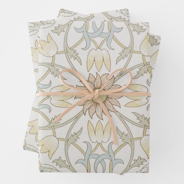 William Morris Floral Wrapping Paper Geschenkpapier Set (Beispiel)