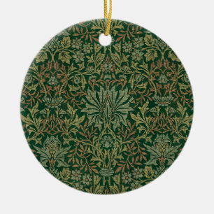 William Morris Flower Garden-Grün Keramik Ornament