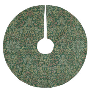 William Morris Flower Garden-Grün Polyester Weihnachtsbaumdecke