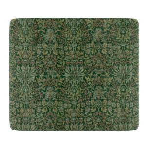 William Morris Flower Garden-Grün Schneidebrett