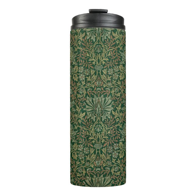 William Morris Flower Garden-Grün Thermosbecher (Vorderseite)