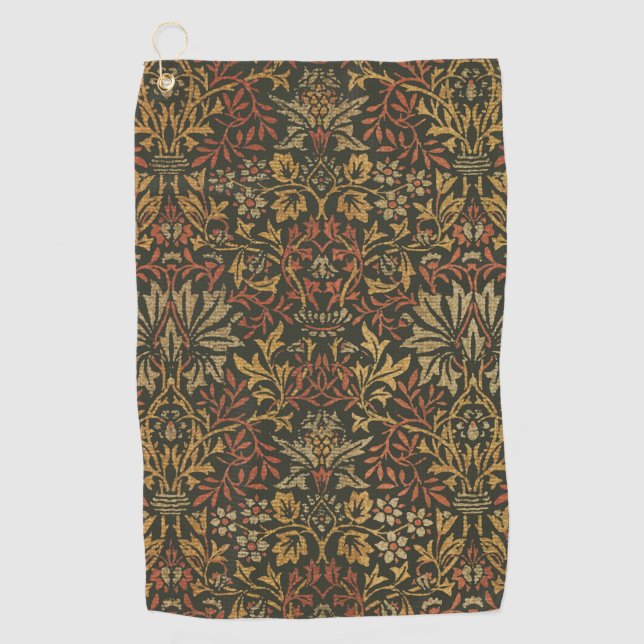 William Morris Flower Garden Tapestry Golfhandtuch (Vorderseite)